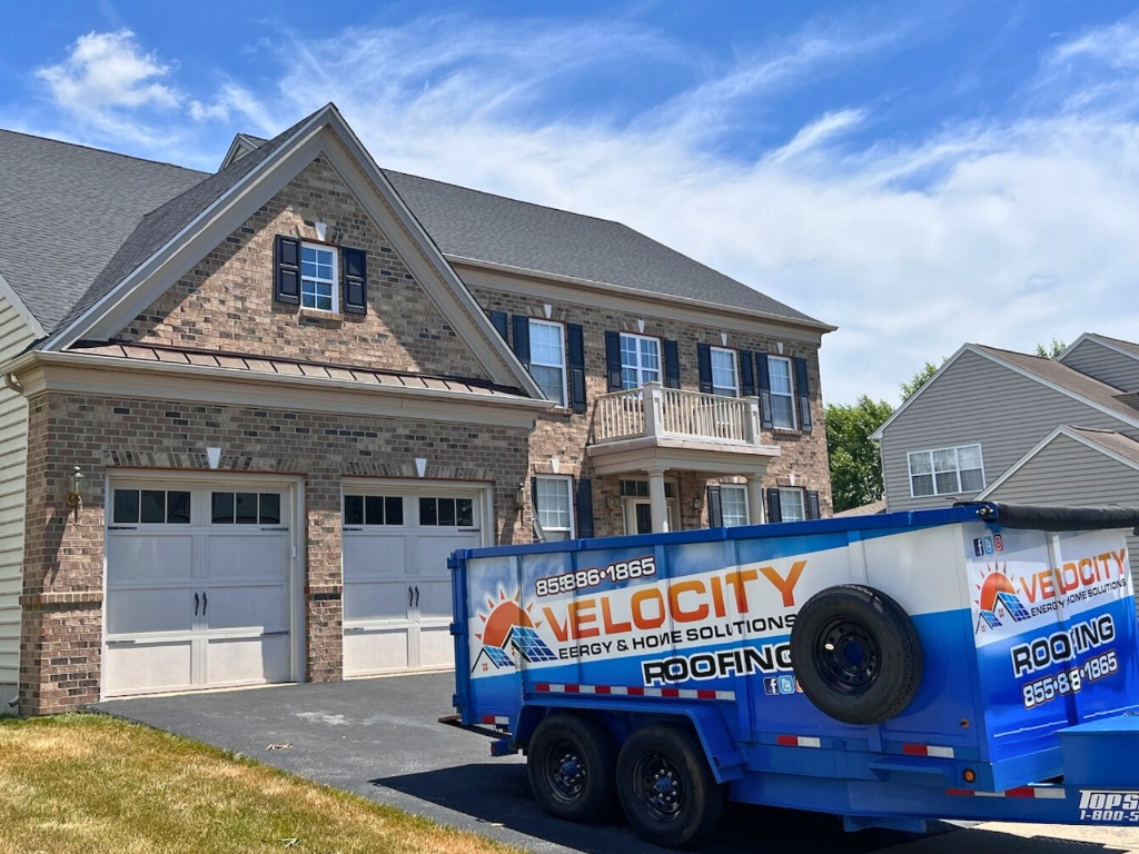 Velocity Roofing crew working on a South Jersey roof replacement